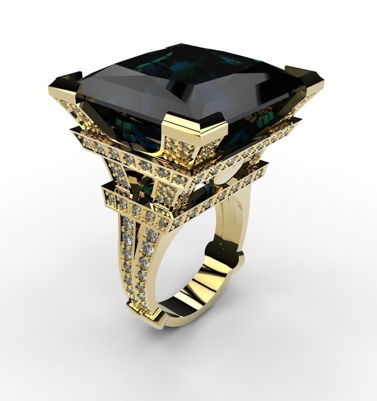 The Eiffel Tower ring 3D print model_6