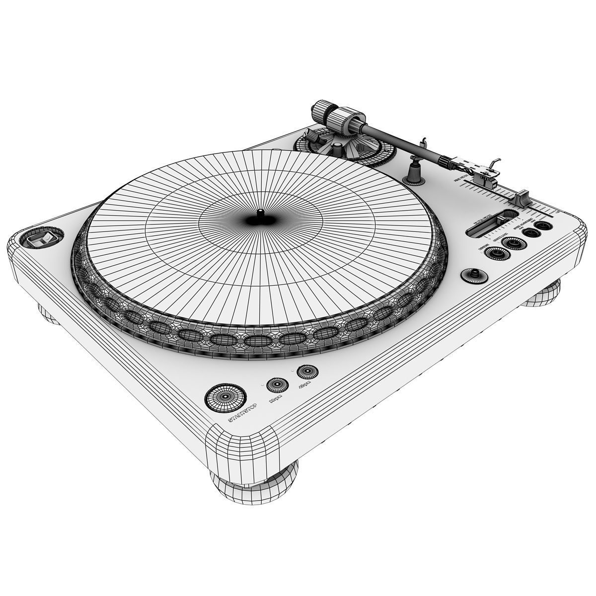 Turntable 3D model_8