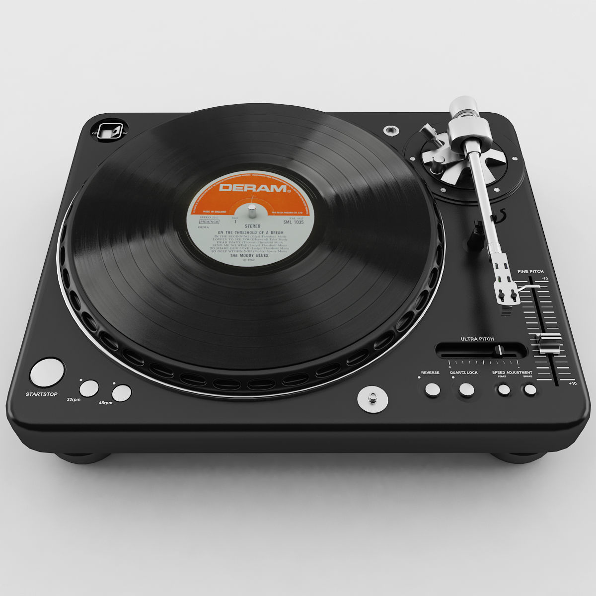 Turntable 3D model_2