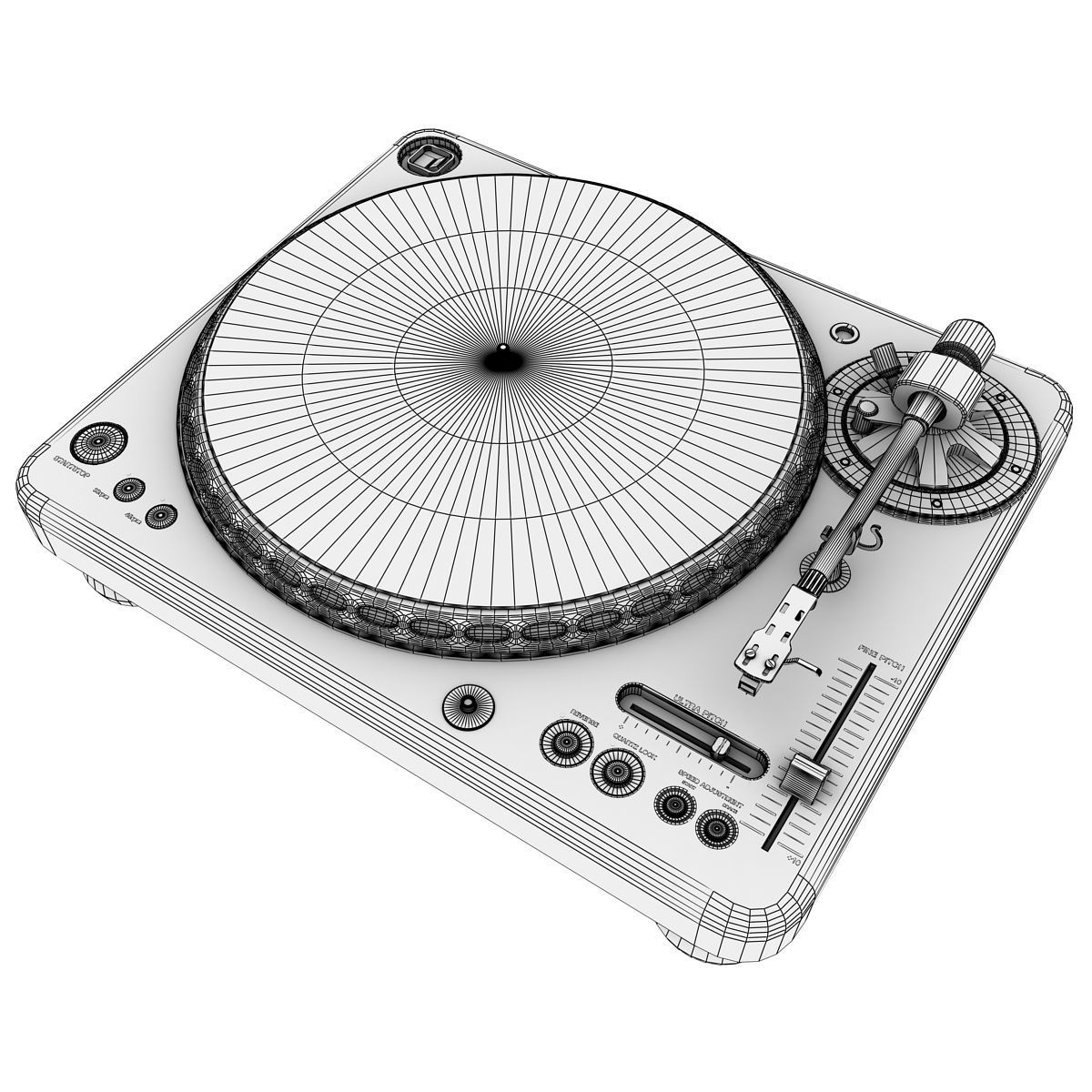 Turntable 3D model_6