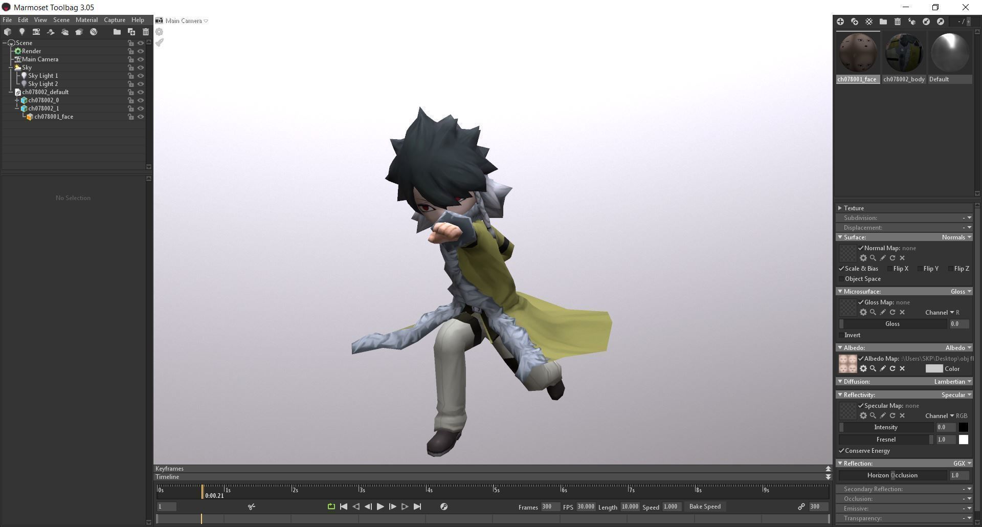 Collection Game ready pack 3 group of different characters Low-poly 3D model_5