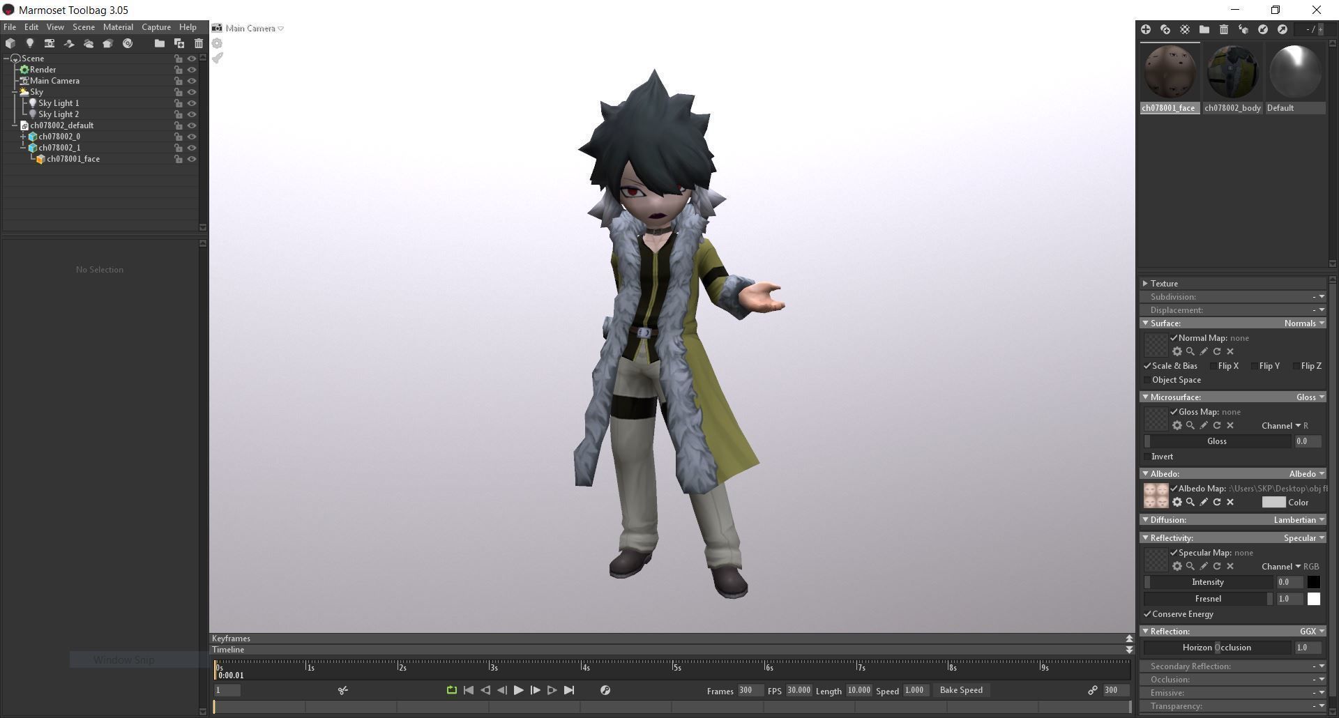 Collection Game ready pack 3 group of different characters Low-poly 3D model_3