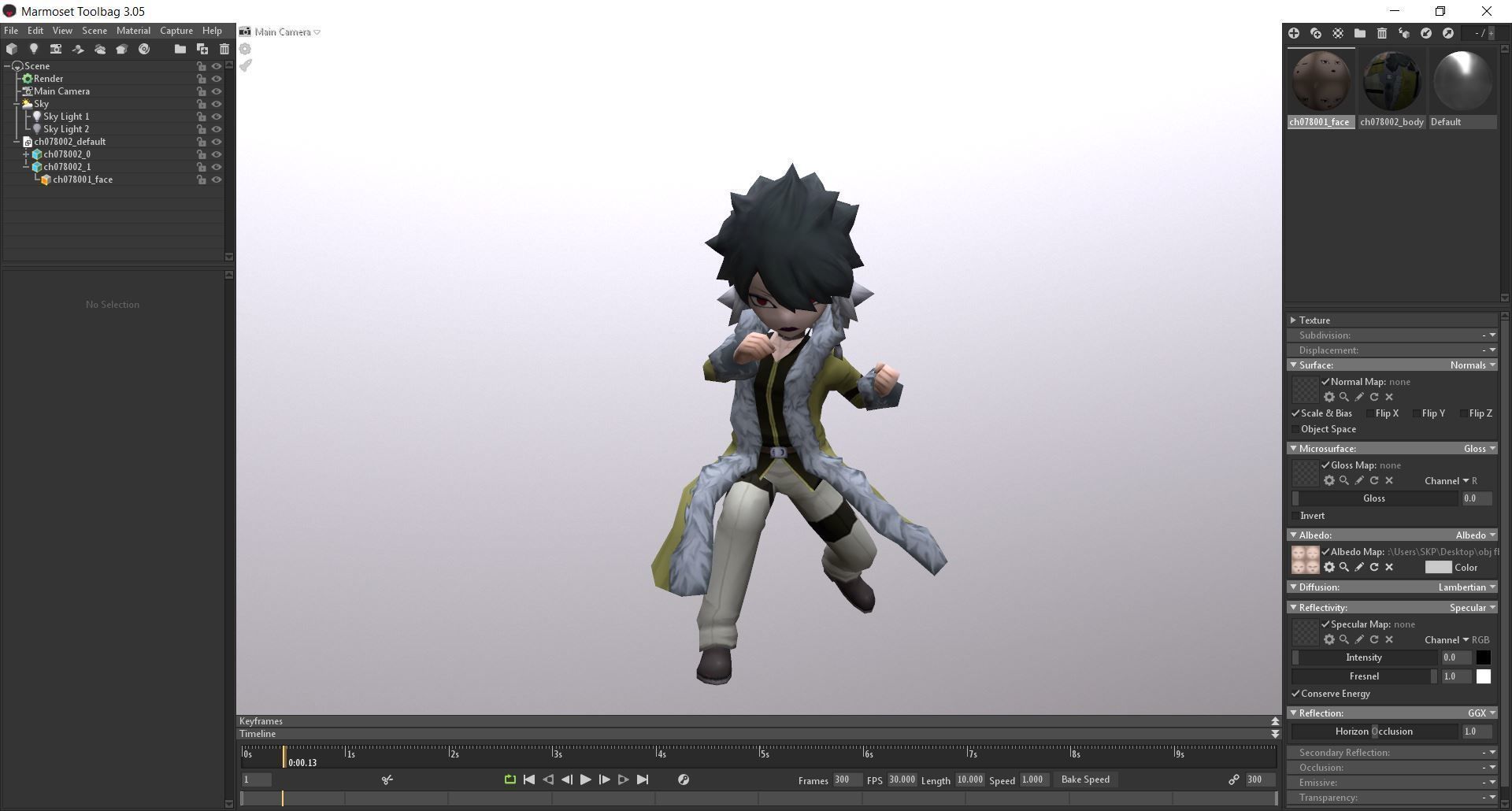 Collection Game ready pack 3 group of different characters Low-poly 3D model_4