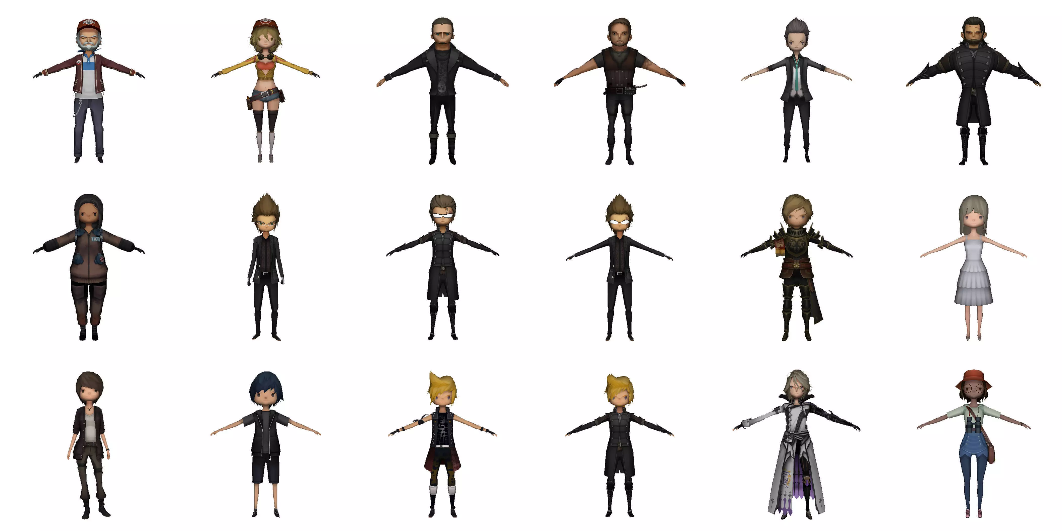 Collection Cartoon Game-ready  - 20 model Low-poly 3D model_0