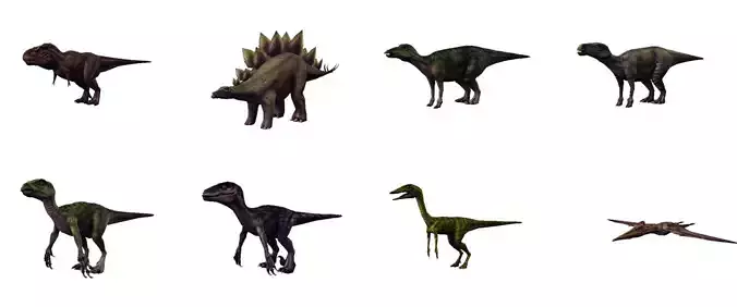 Collection dino model pack - 8 model