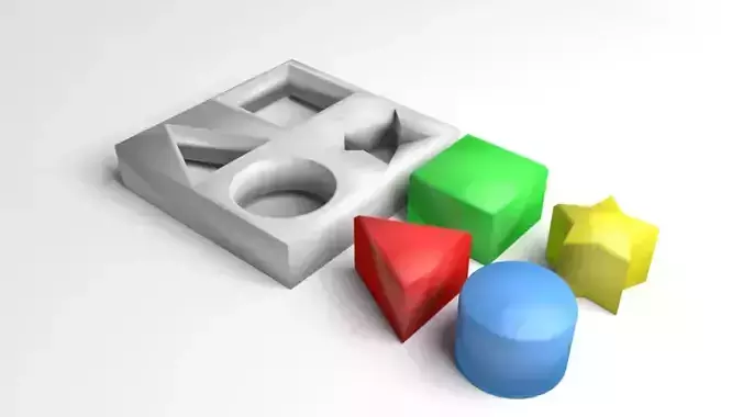Match Block Toddler Toy 3D model