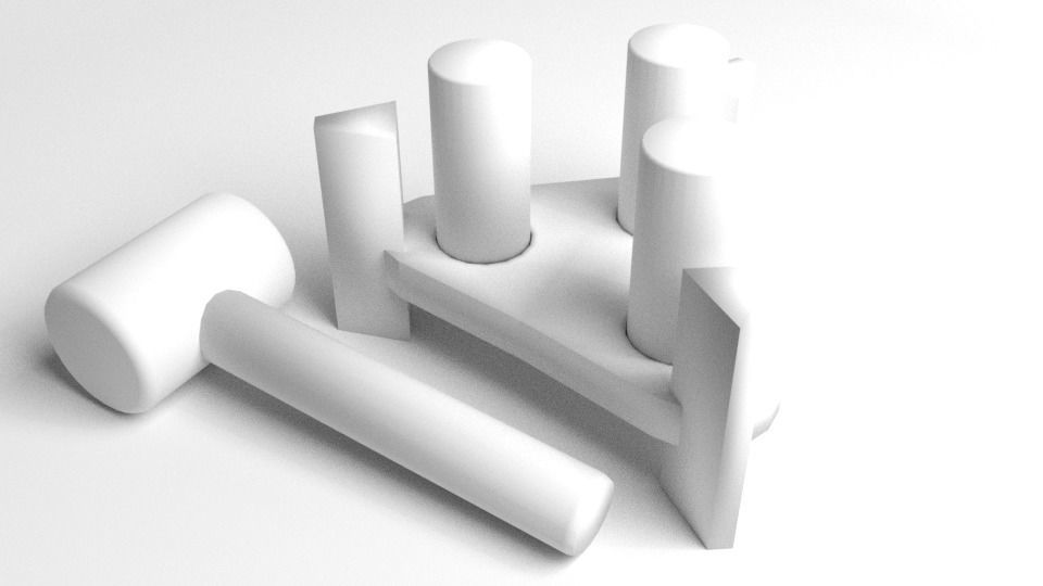 Pinboard Toddler Toy 3D model_4