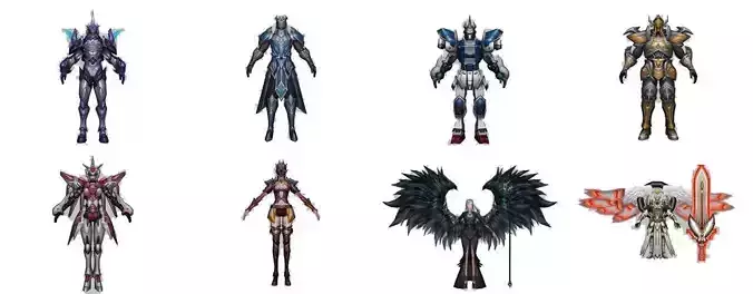 Collection Game ready Celestials pack