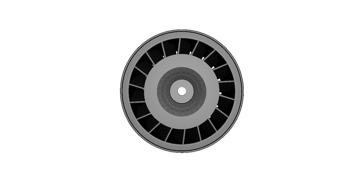 1 to 10th RC Car Drift Wheel Audi S1 width 24mm offset plus 4mm 3D model_1