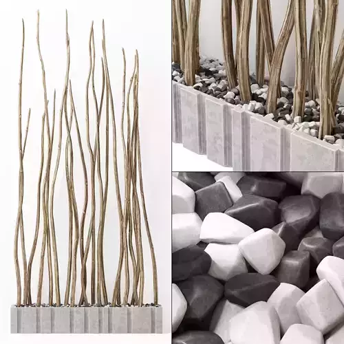 Planter branch crooked n2 3D model