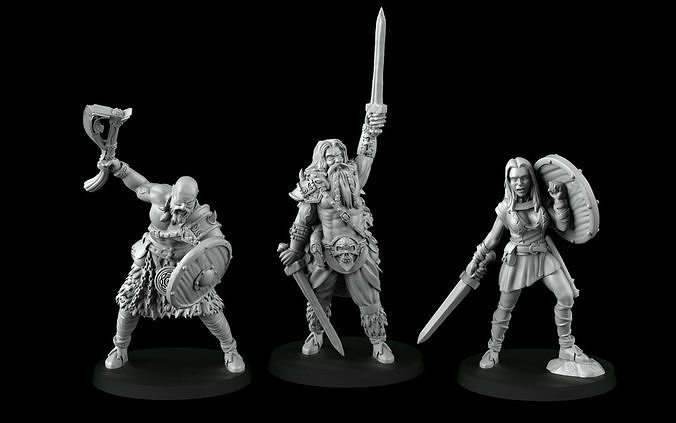 band of barbarians 3D print model