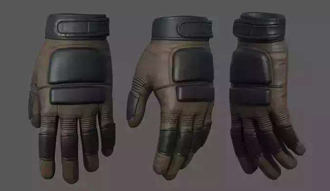 Gloves military combat fantasy futuristic space fantasy human 