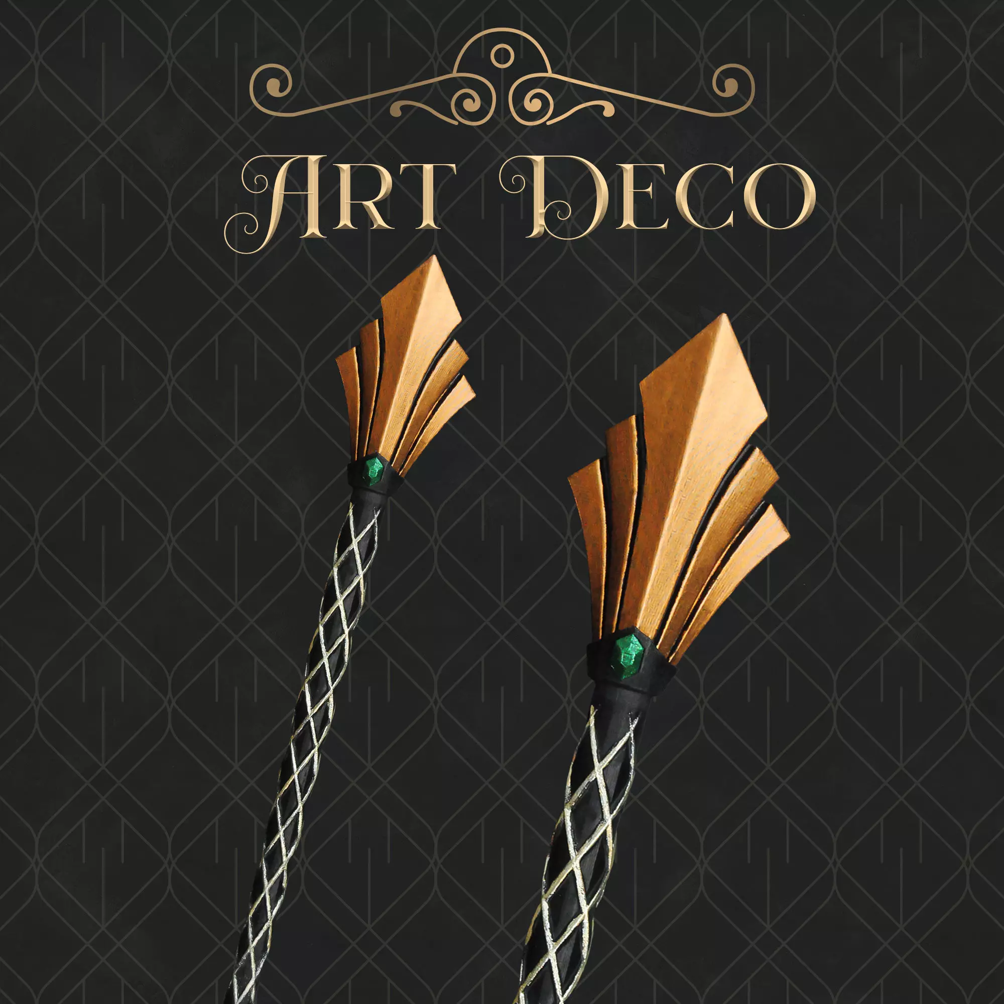 Art Deco Magic Wand - Harry Potter  3D print model_0