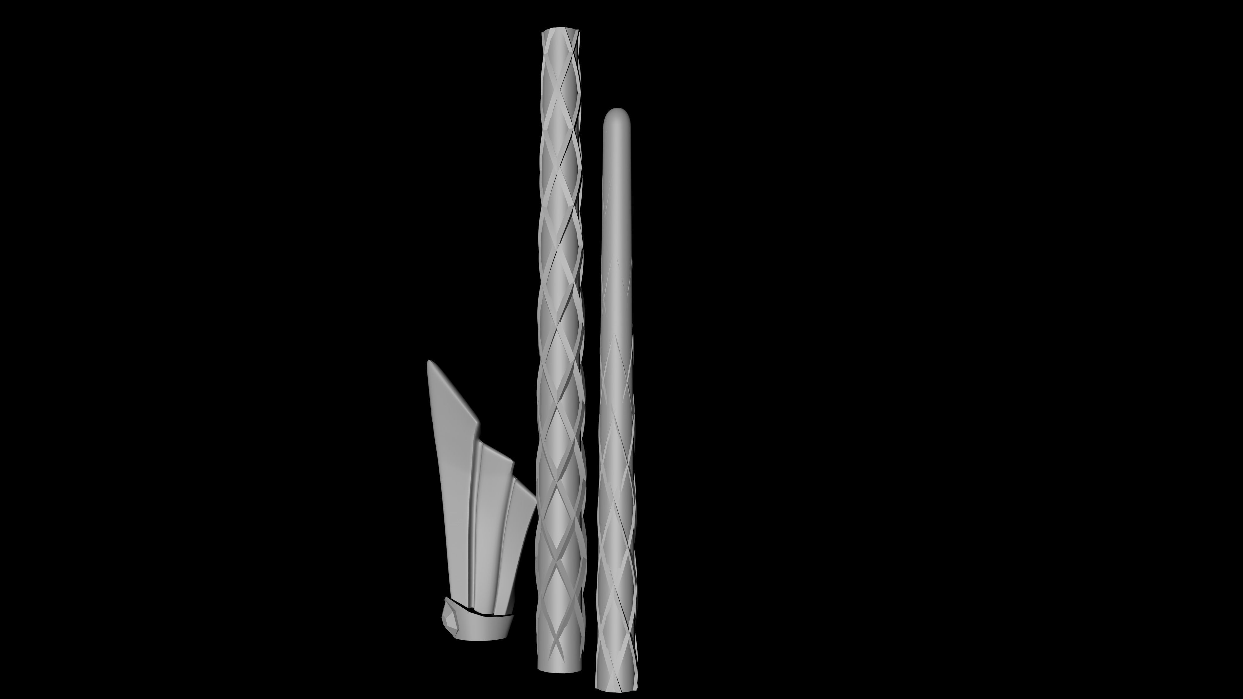 Art Deco Magic Wand - Harry Potter  3D print model_15