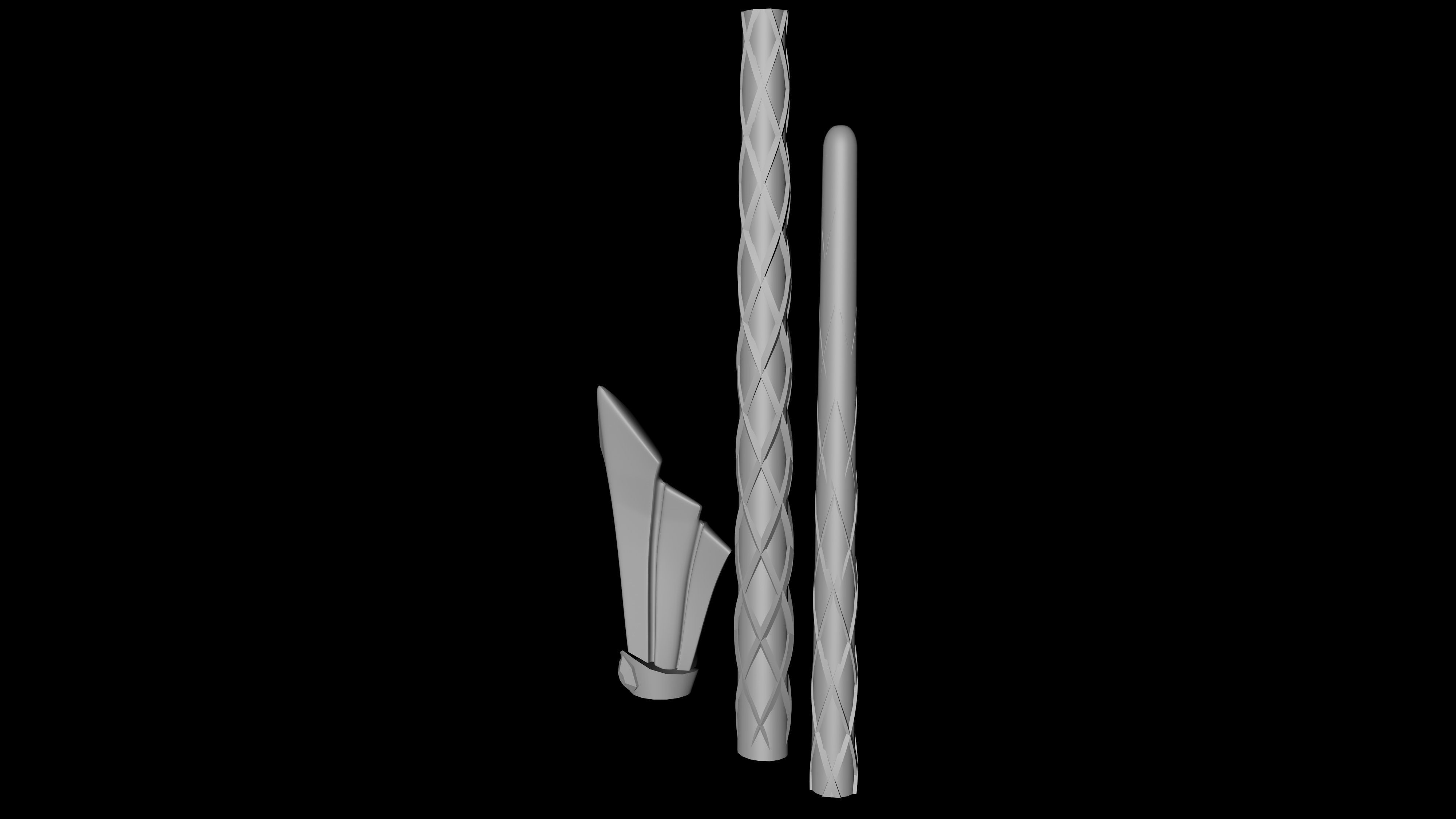 Art Deco Magic Wand - Harry Potter  3D print model_5