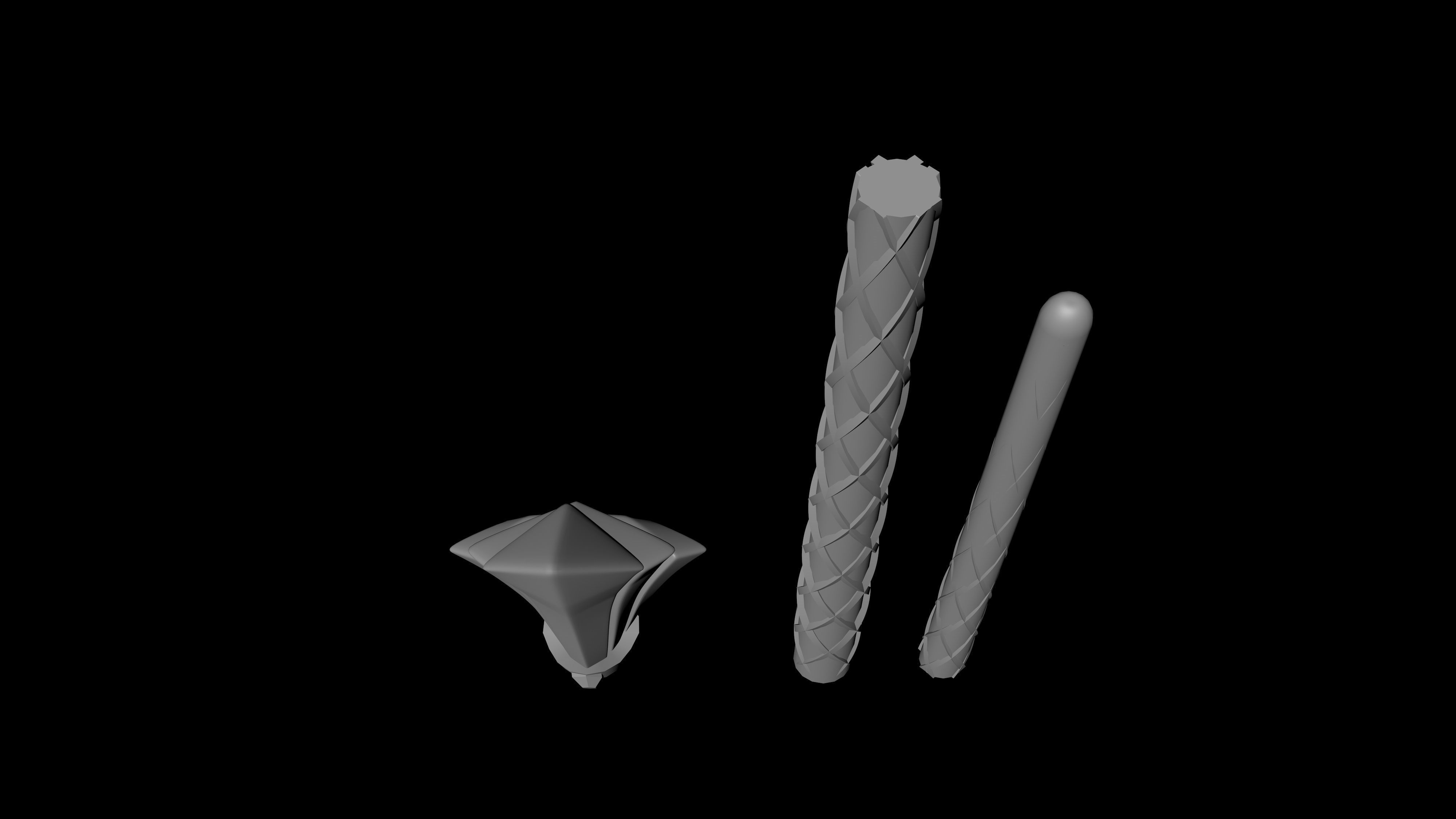 Art Deco Magic Wand - Harry Potter  3D print model_13