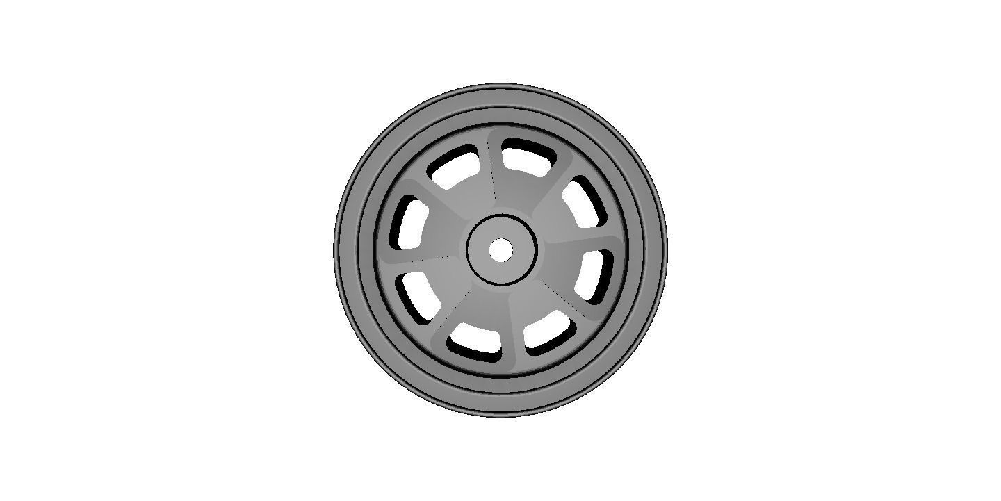 1 to 10th RC Wheel Porsche Classics width 24mm offset plus 6mm 3D model_1