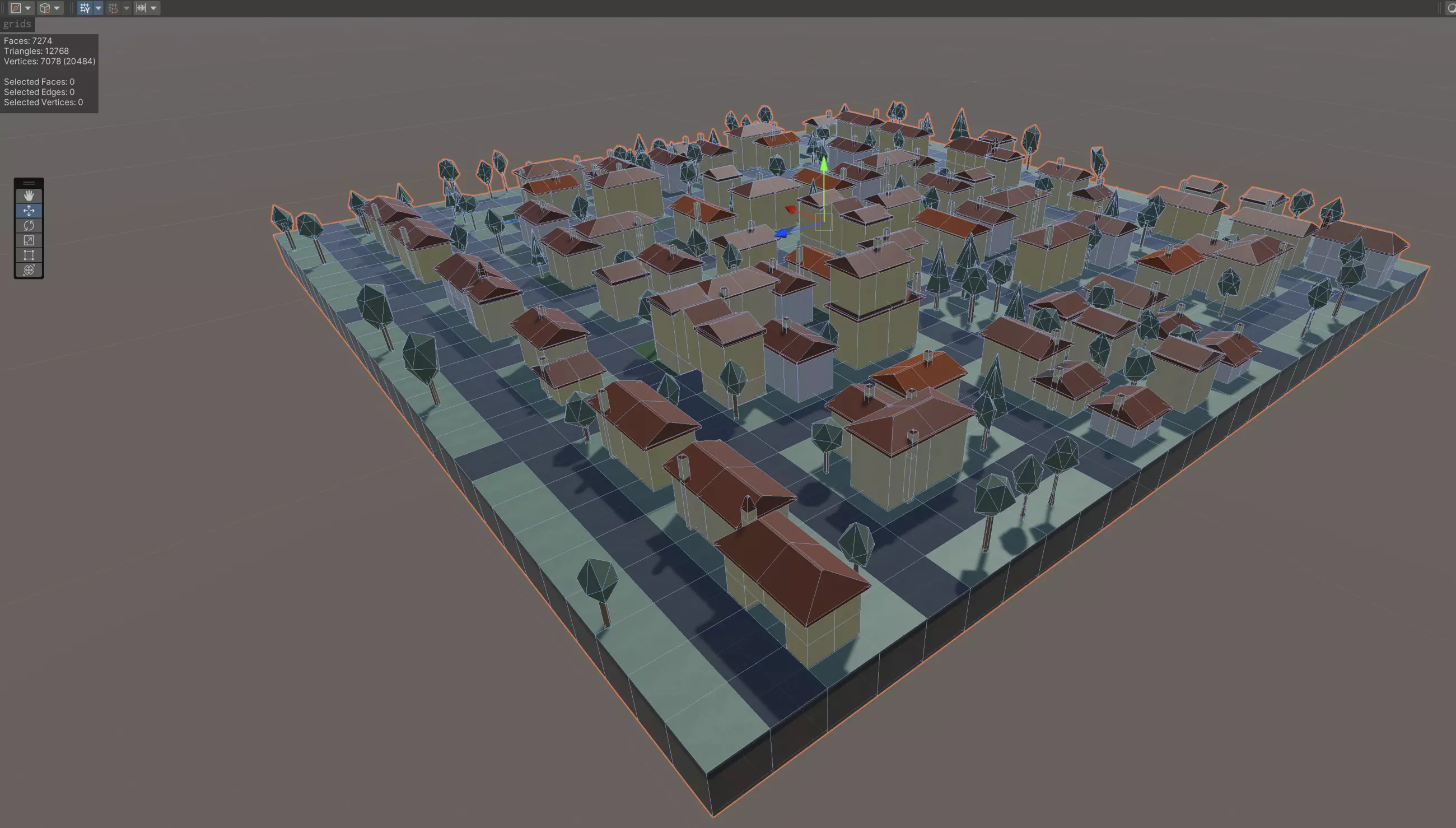 European Quarter 1 Low-poly 3D model_0