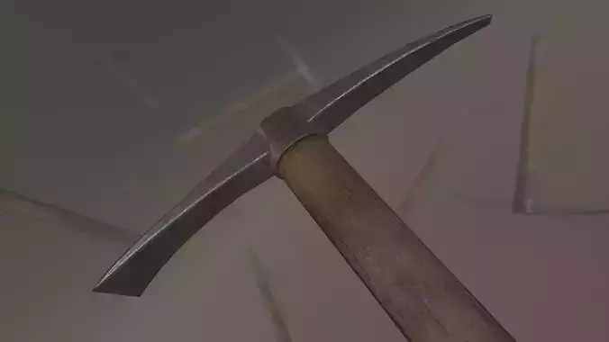 Pickaxe - Game ready hammers flying in air