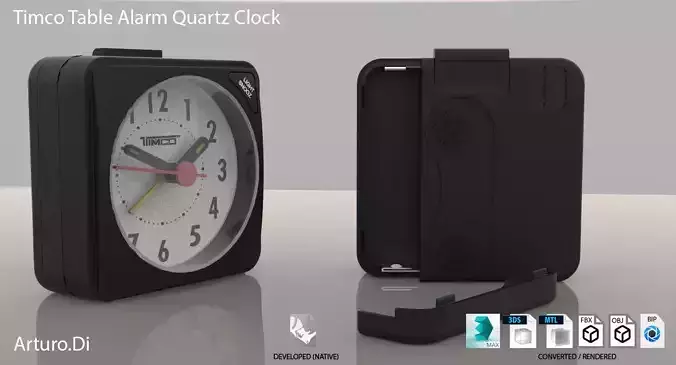 Timco Alarm Quartz Clock