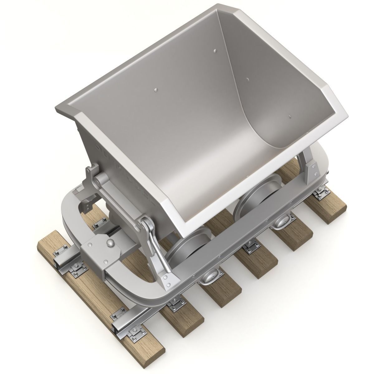 Mining Cart 3D model_4