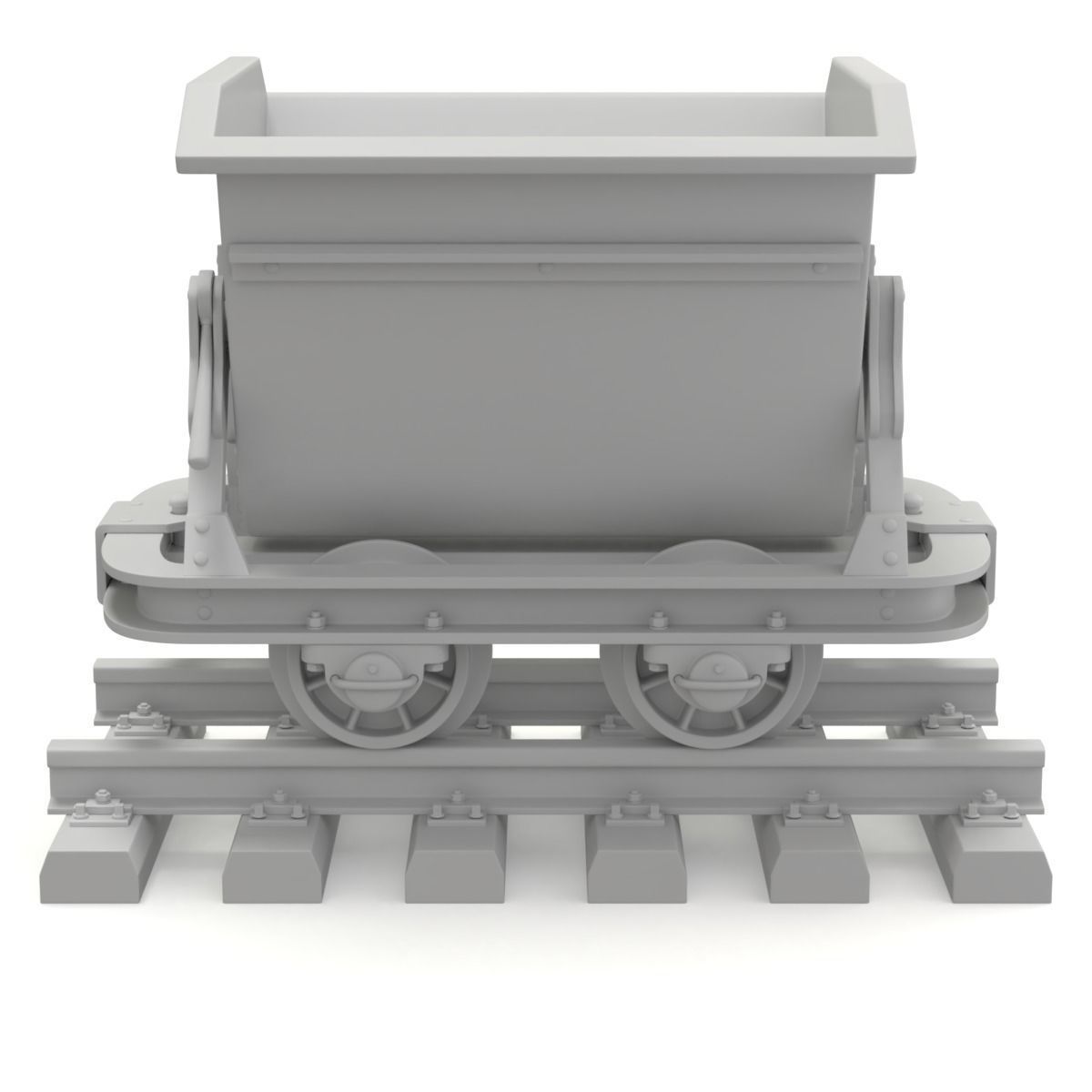 Mining Cart 3D model_16