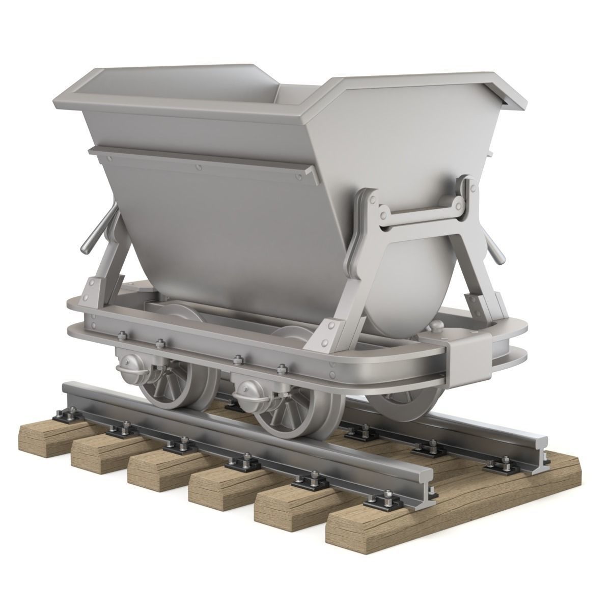 Mining Cart 3D model_8