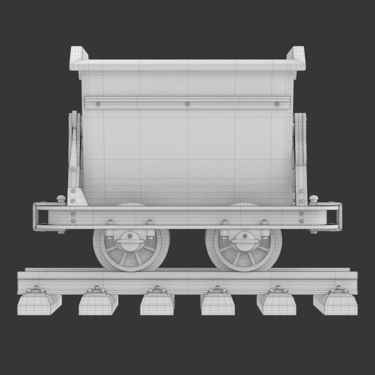 Mining Cart 3D model_32