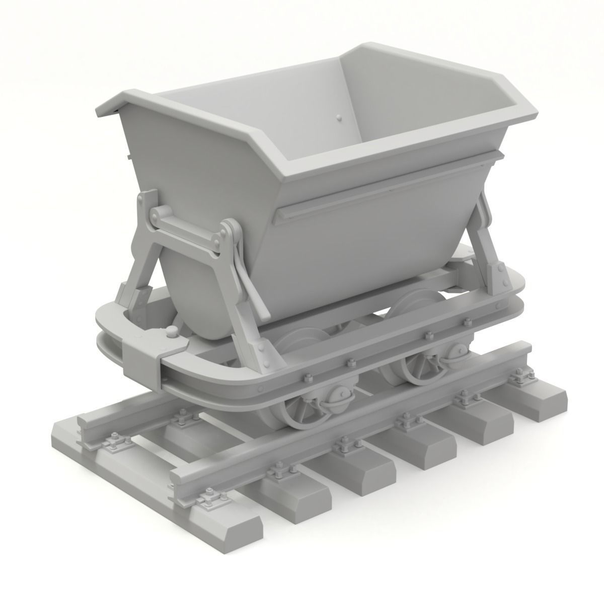 Mining Cart 3D model_12