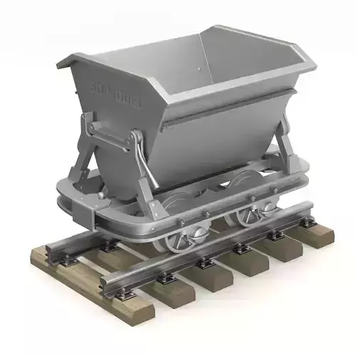 Mining Cart 3D model