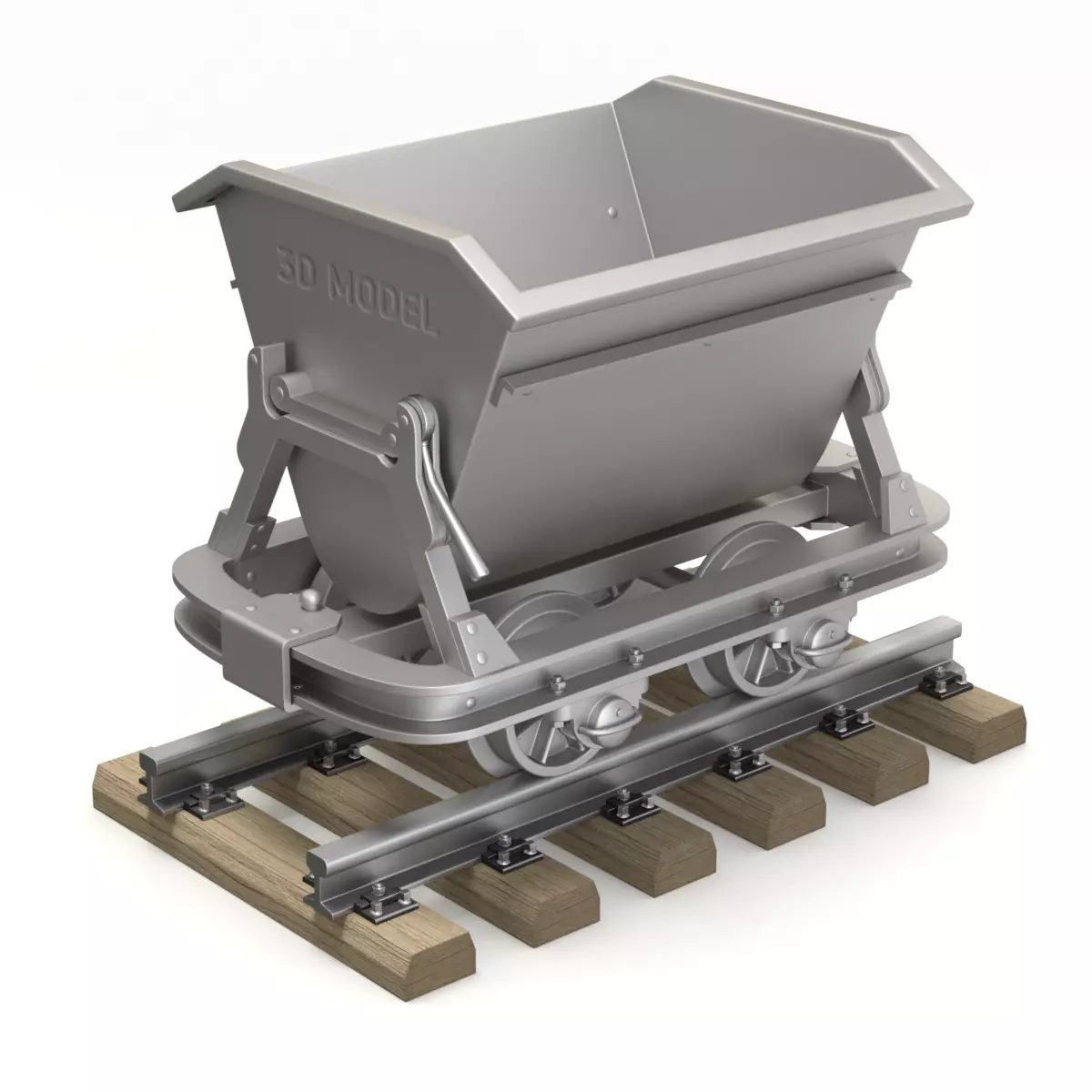 Mining Cart 3D model_0