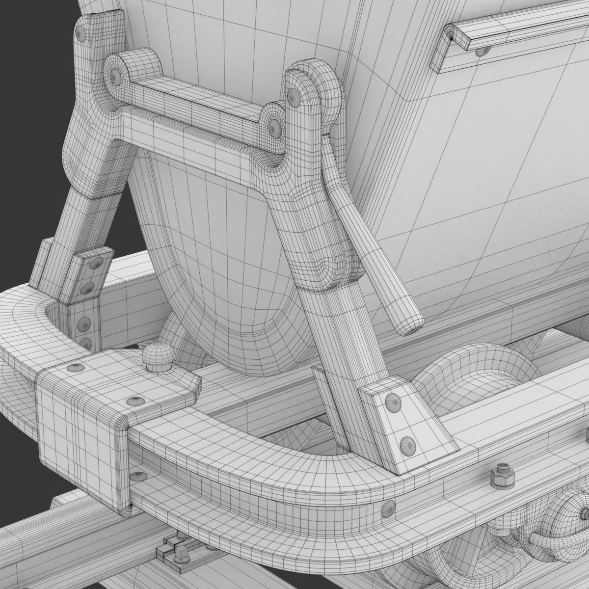Mining Cart 3D model_29