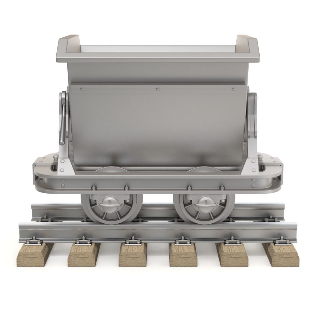 Mining Cart 3D model_6