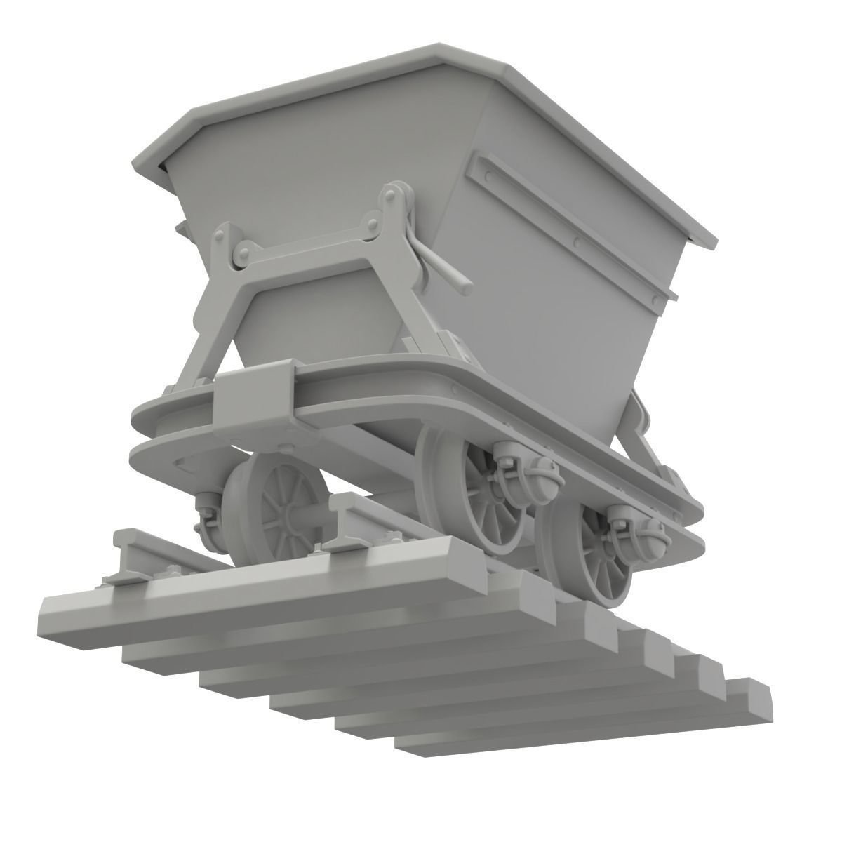 Mining Cart 3D model_17