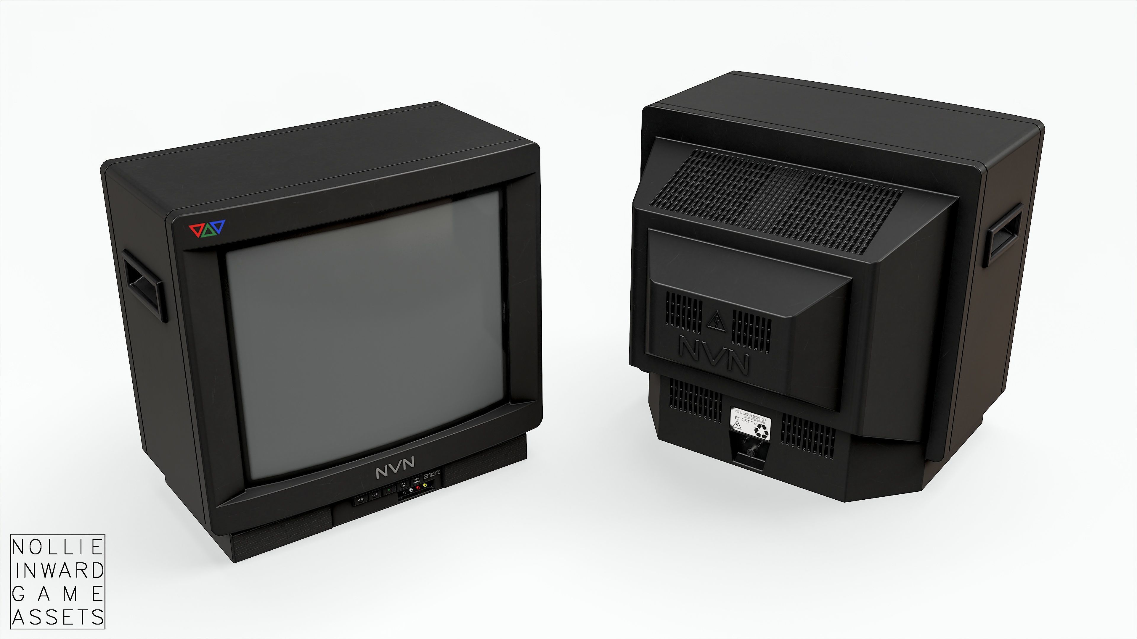 90s TVs and VHS 3D Model Collection_13