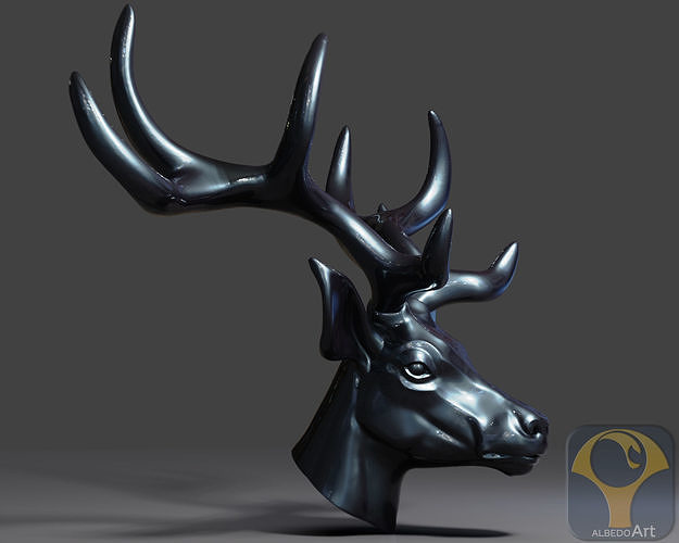 Deer Head02 3D print model