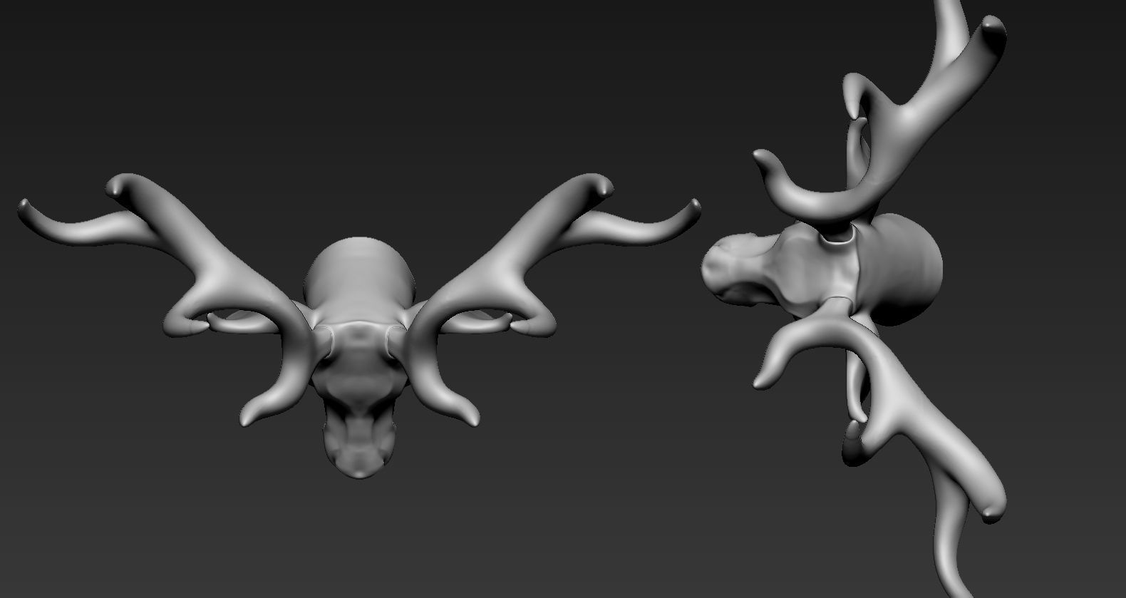 Deer Head02 3D print model_5