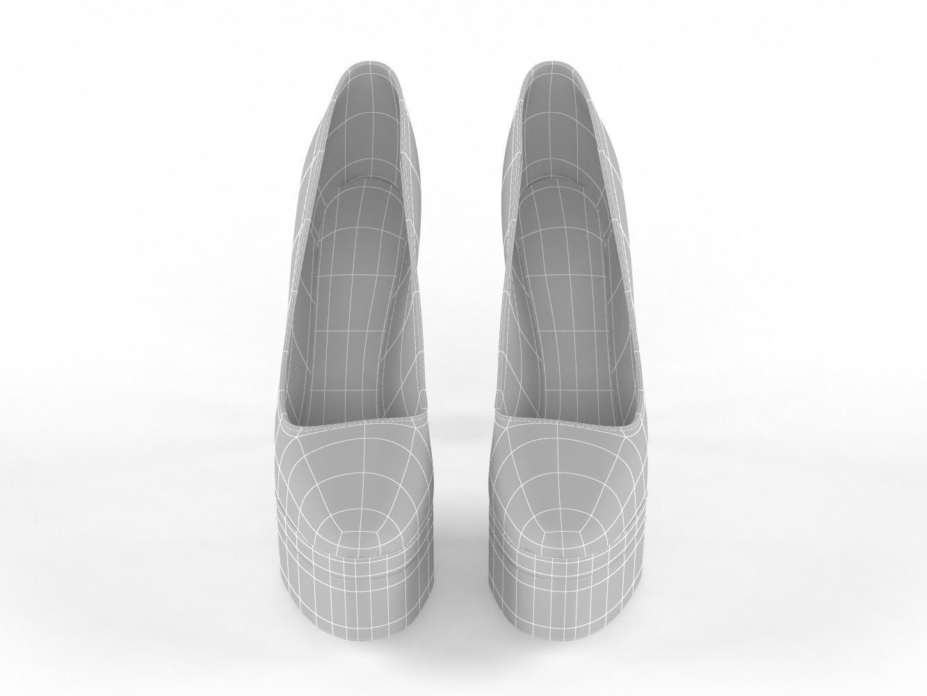 High Heels Women Shoes 3D model_7