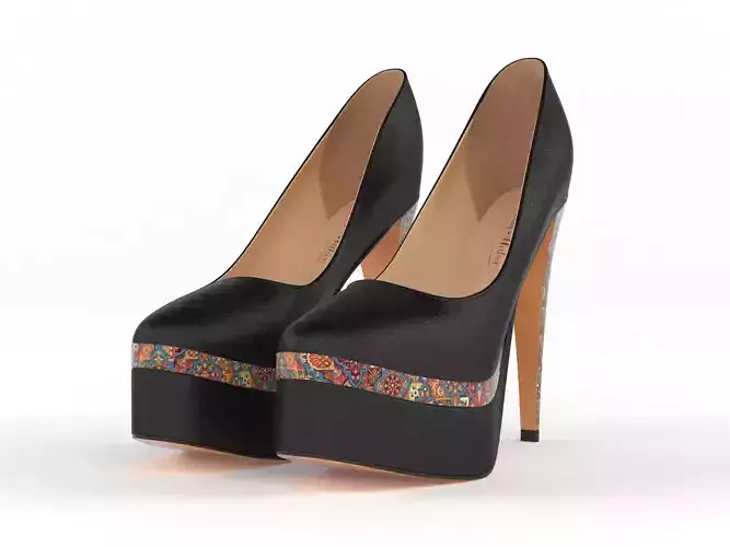 High Heels Women Shoes 3D model