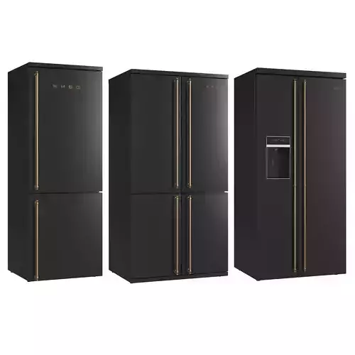 Smeg Coloniale Refrigerators black