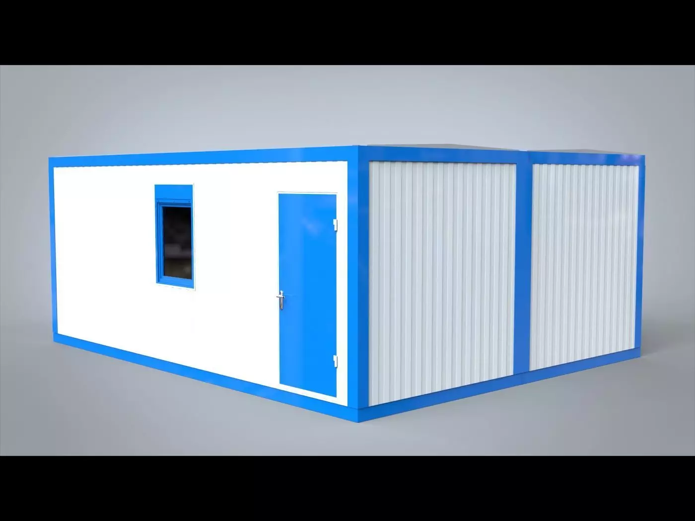Modular office 30m2 3D model_0