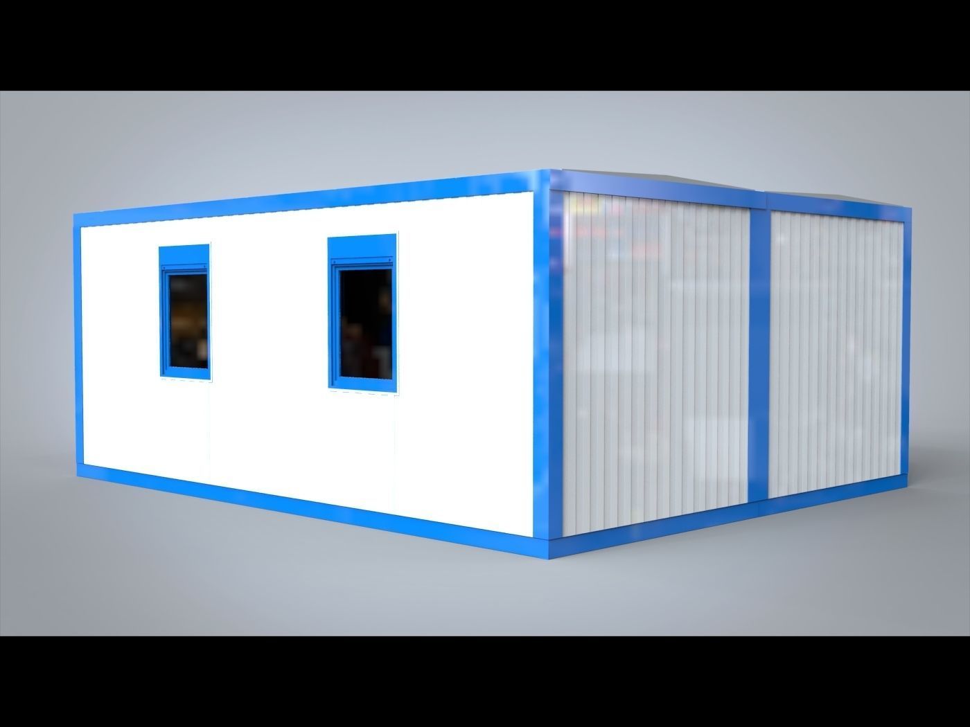 Modular office 30m2 3D model_3