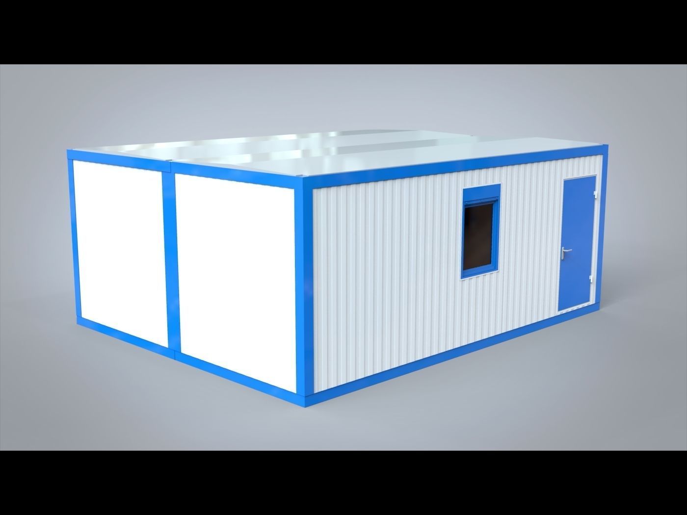 Modular office 30m2 3D model_5