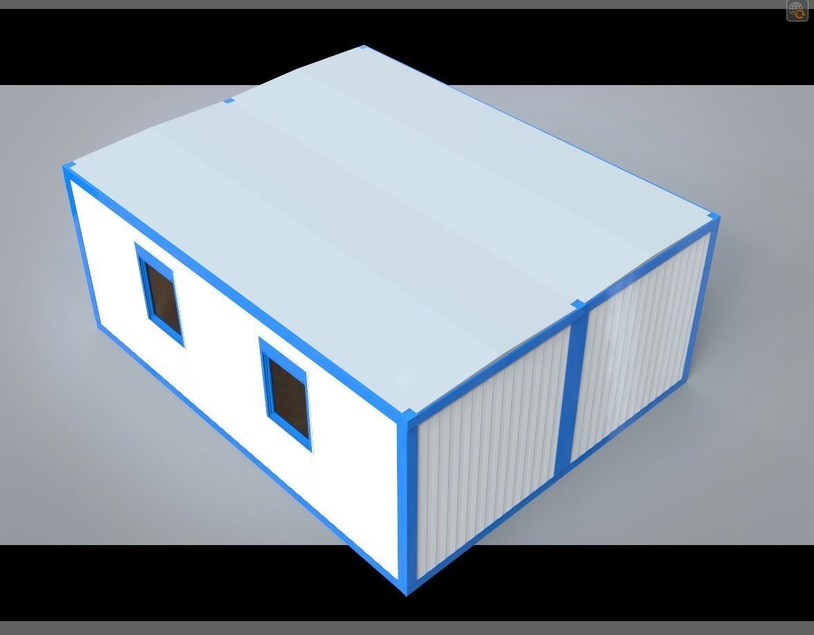 Modular office 30m2 3D model_1