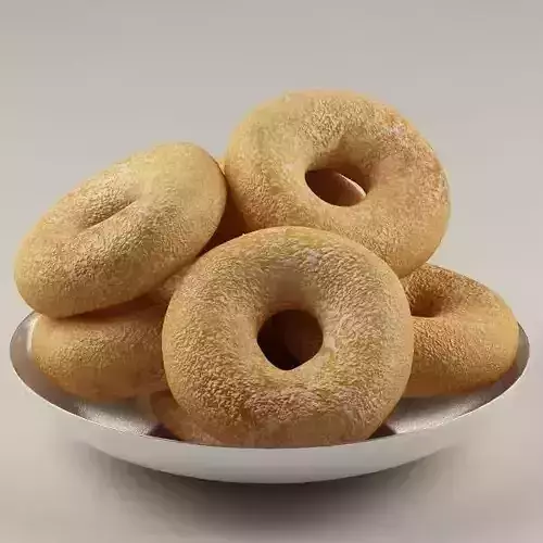 Donuts rolls 01 3D model