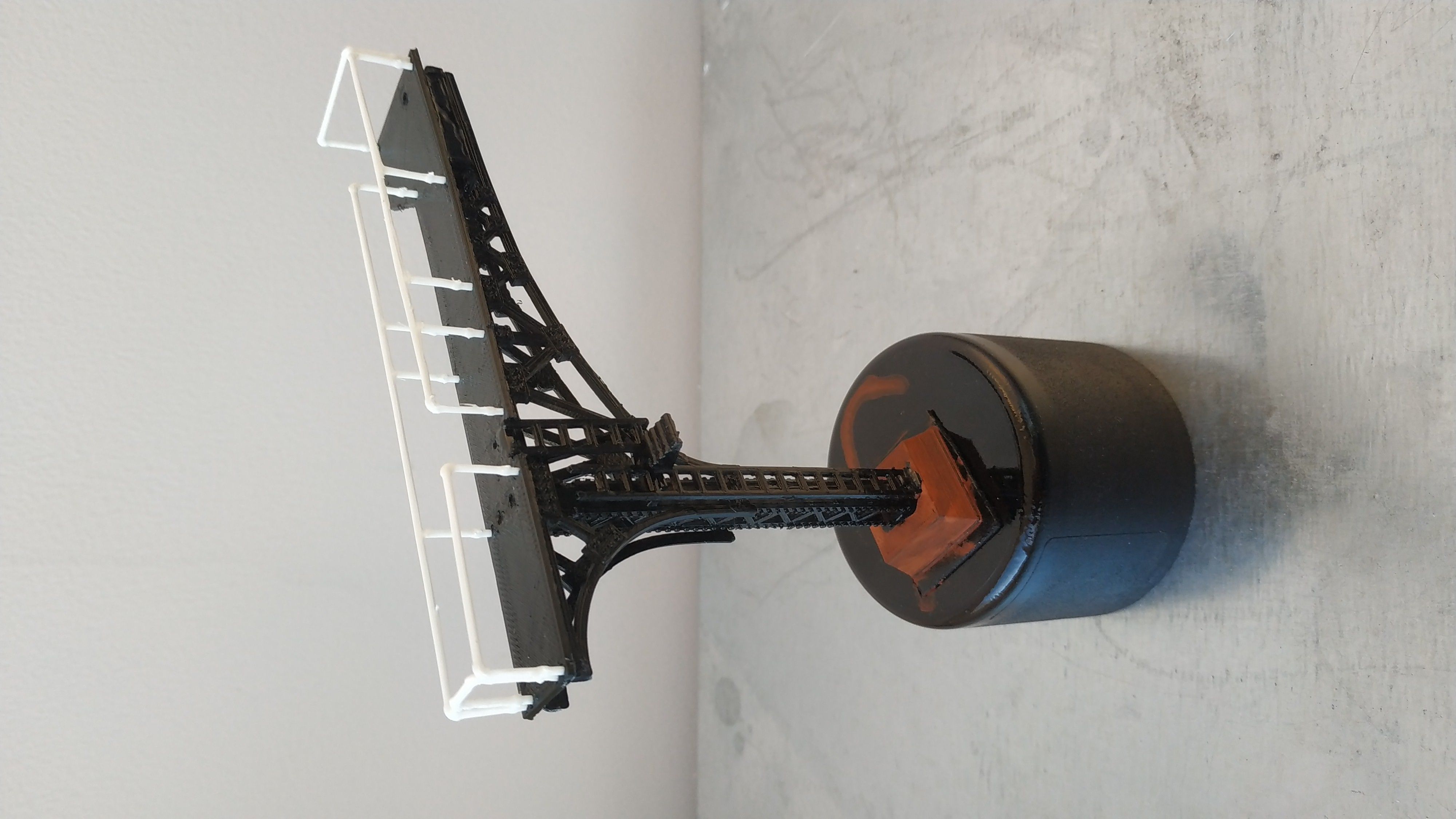 Double Track Cantilever signal bridge for scale model trains 3D print model_18