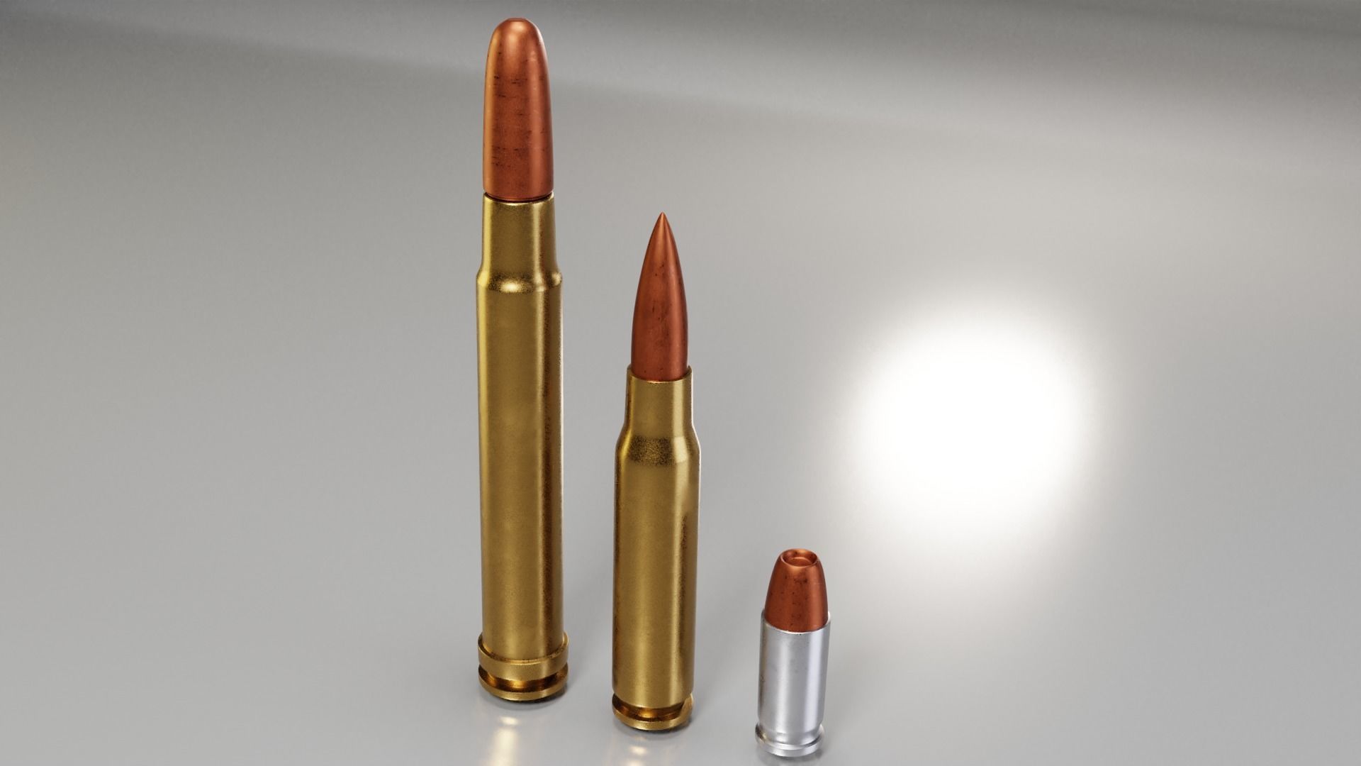 Bullet AMMO Low-poly 3D model_2