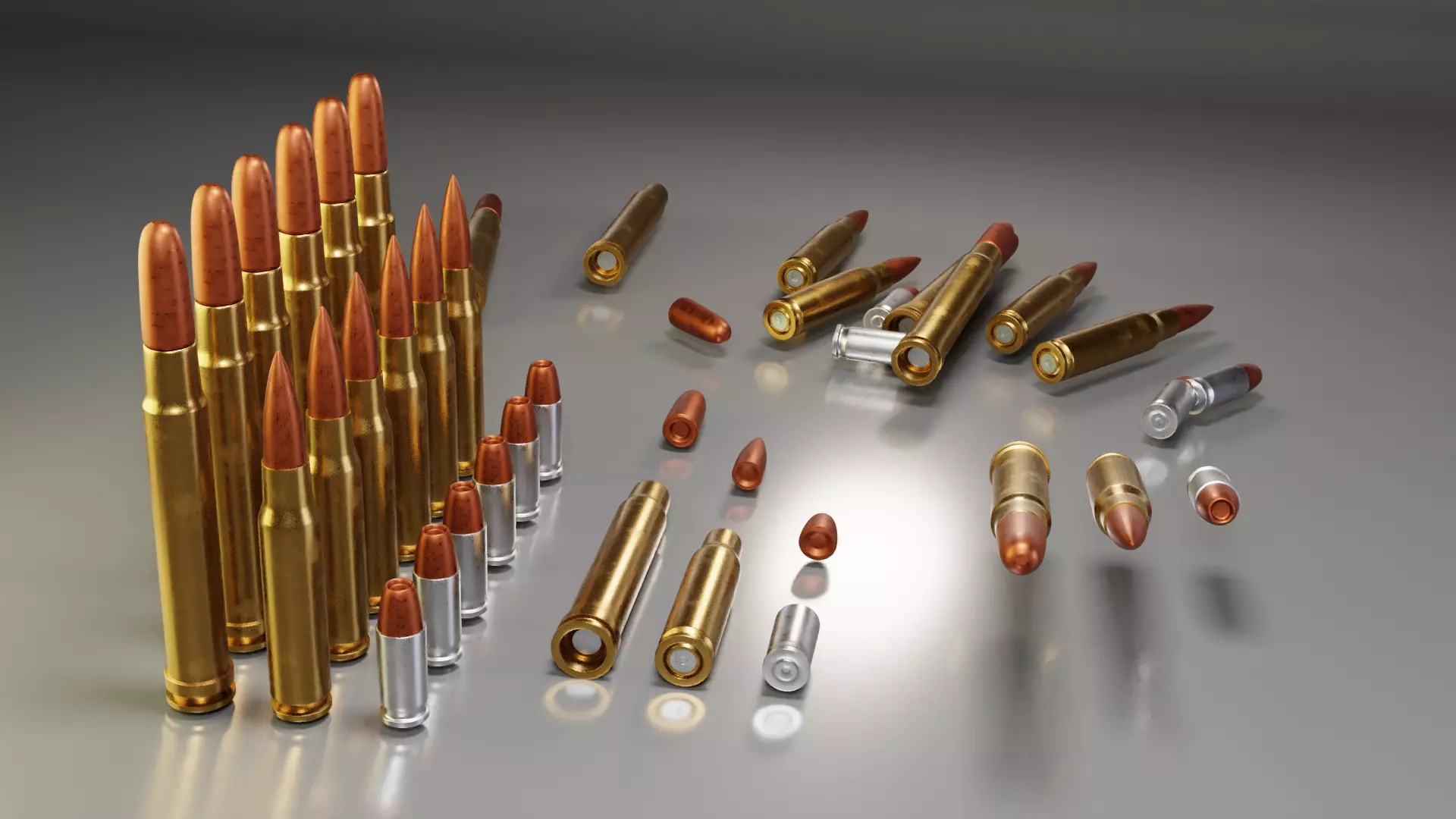 Bullet AMMO Low-poly 3D model_0