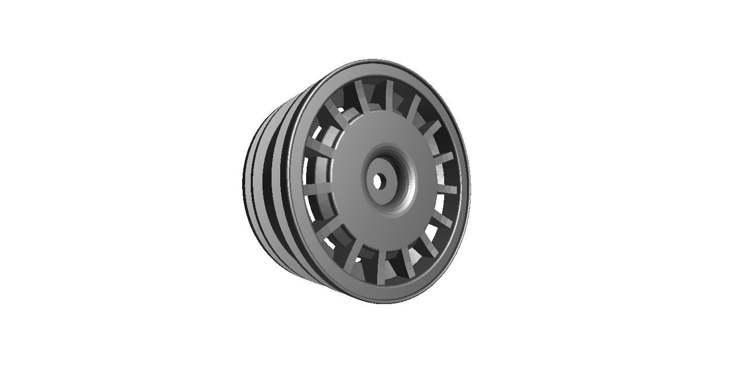 1 to 10th RC Car Drift Wheel Lorinzer width 24mm offset plus 4mm 3D model_0