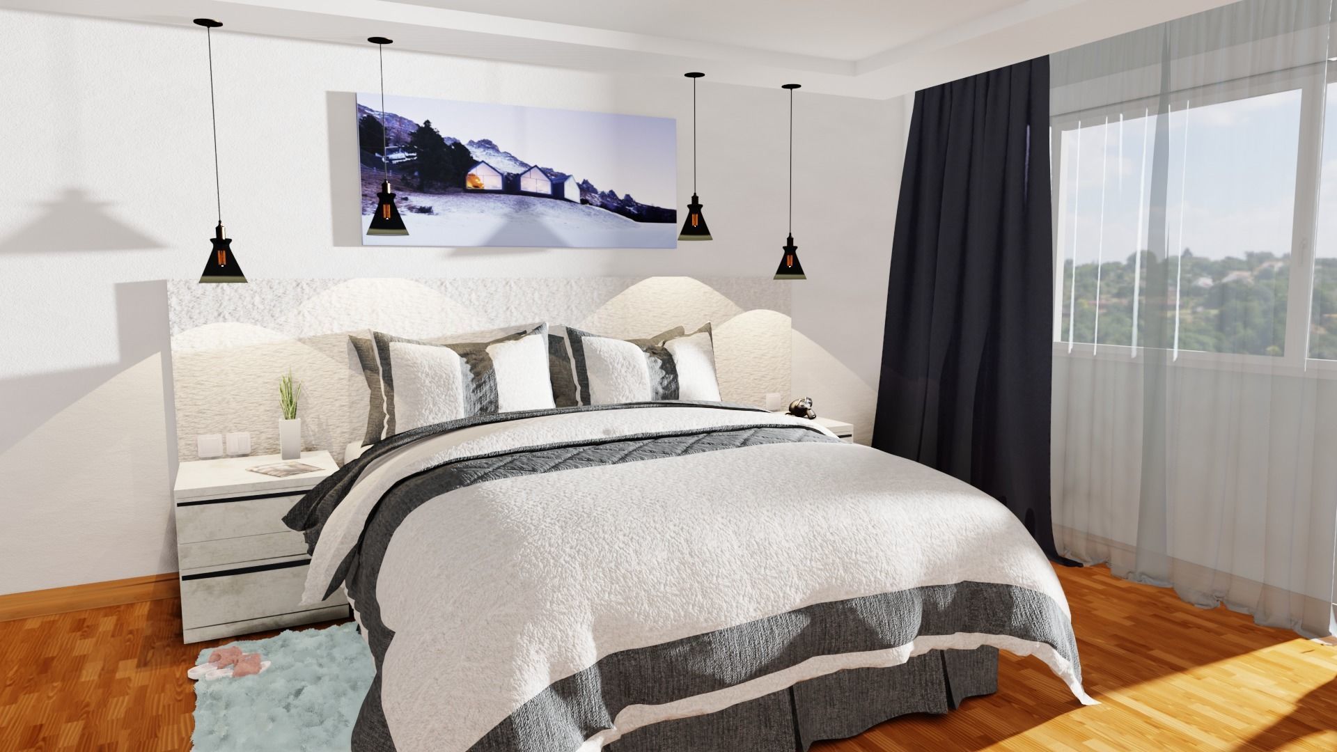 Bedroom Interior Design 3D model_3